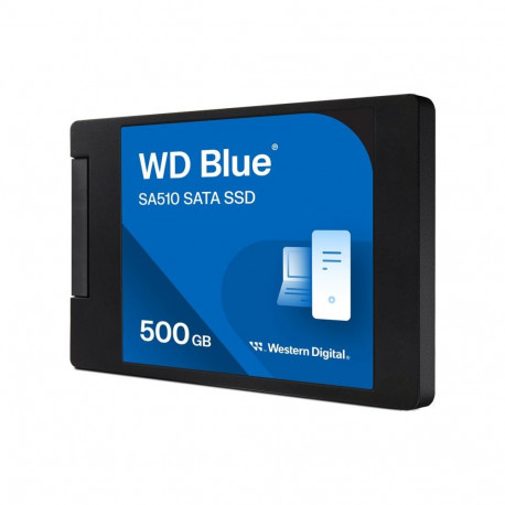 WD Blue SA510 SSD 500GB SATA III 6Gb/s cased 2.5inch 7mm internal single-packed POWERED BY SANDISK