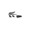 USB 2.0 Type-A to SATA 7+15Pin Adapter