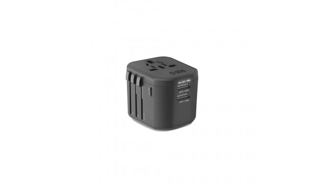 SBS Universal-Reiseadapter 18W (EU/UK/US/AUS-Stecker)