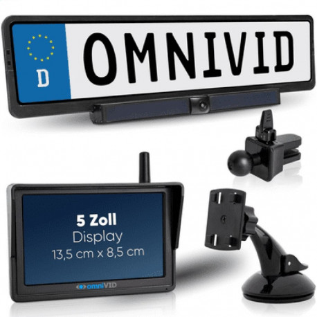 omniVID Solar5 Kabelloses Solar-Rückfahrvideosystem