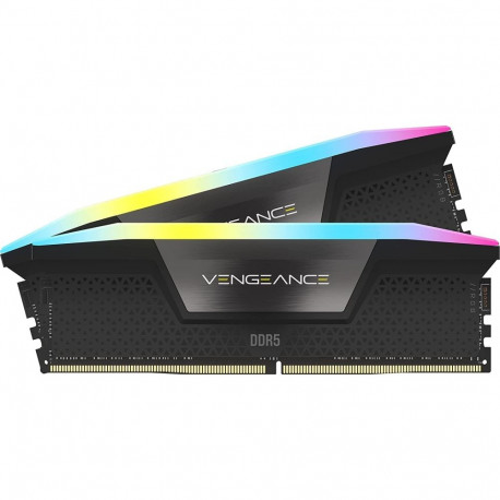 Corsair 32 GB DDR5-6800 Kit, memory (black, CMH32GX5M2B6800C40, Vengeance RGB)