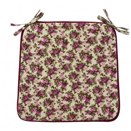 Toolikate LONETA NEW 39x39cm, paksus 2,5cm, lilla roos, 50% puuvill, 50% polüester, kangas 477