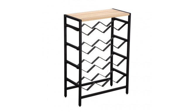 Wine rack HANNES 48x24xH70cm, rustic melamine