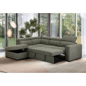 Corner sofa bed ODELIA-2 LC, light green