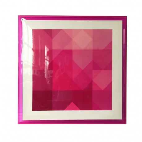 Seinapilt WALLY_80x80cm, roosa, akrüül