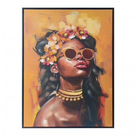 Wall art WALLY 60x80cm, woman and flowers 2