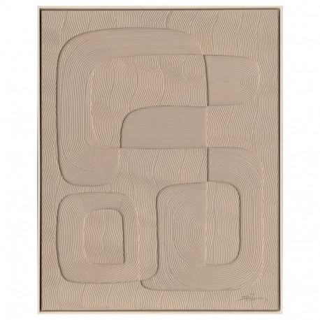 Maal raamiga 80x100cm, helepruun kujund