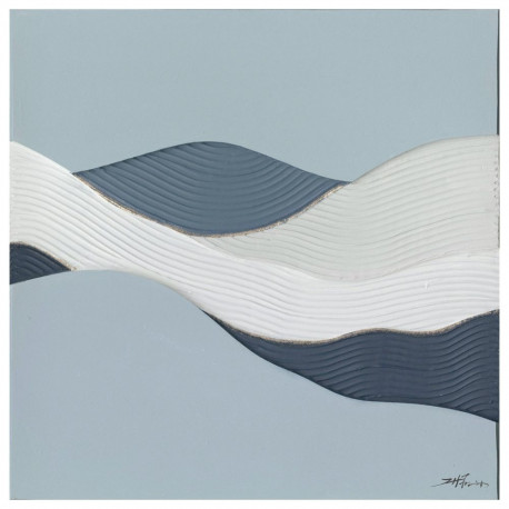 Oil painting 100x100cm, abstract sea