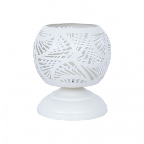 Küünlajalg SANDY 15x15xH16cm, antiikvalge metall