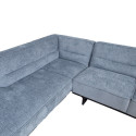 Corner sofa HASSO LC, silver grey