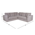 Corner sofa EDRA light grey
