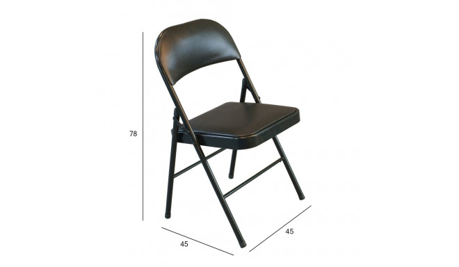Folding chair PIKNIK black/PU