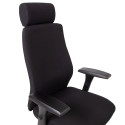 Töötool SMART EXTRA 60x63,5-70xH114-123cm, must