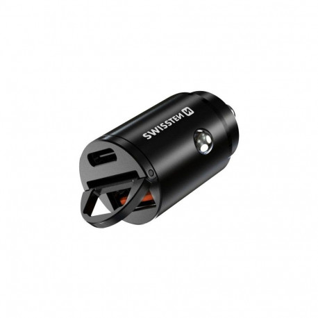Autolaadija Swissten USB-C / USB-A 30W