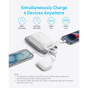 Akupank Anker 20000mAh, 30W, USB-C + Lightning kaabel, valge