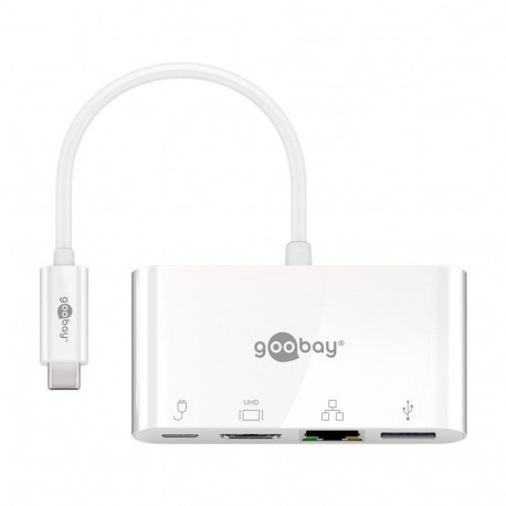 Dokkimisjaam GOOBAY USB-C - HDMI 4K@30Hz / USB-A / USB-C / RJ45