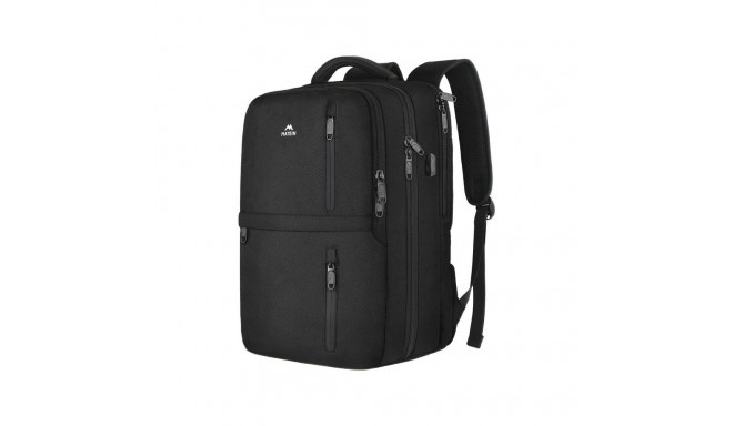 Matein 1197 Black USB 17'' laptop travel backpack