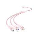 USB 2.0 A to 3-in-1 6A cable Vention CTRPG 1.5M (pink)