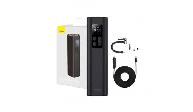 Mini car compressor Baseus (black)