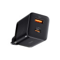 Baseus Super Si Pro Quick Charger USB + USB-C 30W (black)