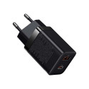 Baseus Super Si Pro Quick Charger USB + USB-C 30W (black)
