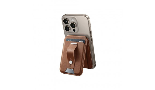 ESR magnetic wallet with stand function (brown)