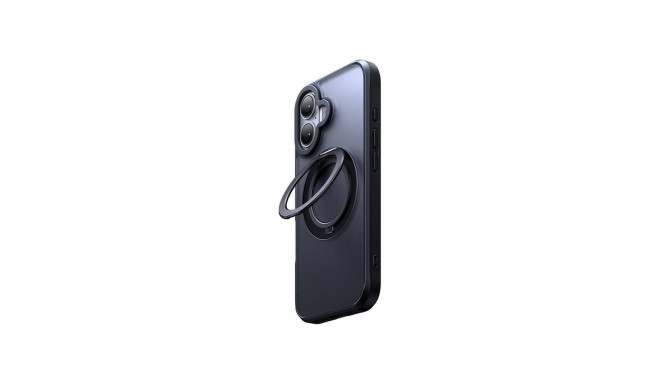 McDodo PC-4930 MagSafe case for iPhone 16 with stand (black)