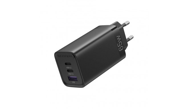 Vention FEDB0-EU 2xUSB-C 1xUSB-A 65W/30W/30W GaN network charger (black)