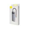 Hub 4in1 Baseus Metal Gleam Series, USB-C to 4x USB 3.0