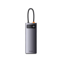 Hub 7in1 Baseus Metal Gleam Series, USB-C to 3x USB 3.0 + HDMI + USB-C PD + VGA + Ethernet RJ45