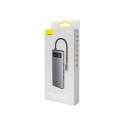 Hub 9in1 Baseus Metal Gleam Series, USB-C to 2x USB 3.0 + 2x HDMI + USB 2.0 + USB-C PD + Ethernet RJ