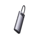 Hub 7in1 Baseus Metal Gleam Series, USB-C to 3x USB 3.0 + 2x HDMI + USB-C PD + Ethernet RJ45