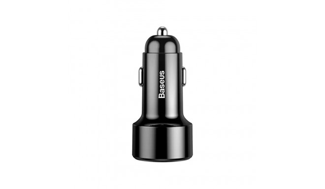 Baseus Magic Car Charger USB + USB-C QC 4.0  PD 45W (black)