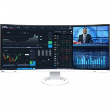 EIZO EV3895EN 37.5" IPS 24:10 3840X1600 CURVED USB-C/85W RJ45 KVM (WHITE)