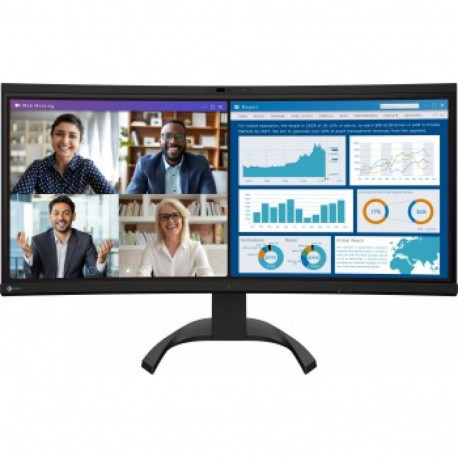 EIZO EV3450X 34.1" IPS 16:9 2440X1440 CURVED USB-C/94W RJ45 CAM (BLACK)