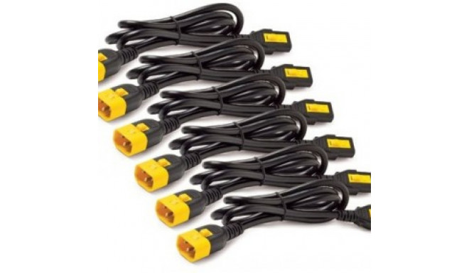 APC POWER CORD KIT (6 EA), LOCKING, C13 TO C14, 0.6M