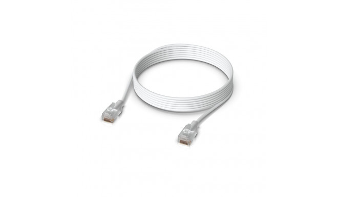 Võrgukaabel Cat6 UTP 3.0m, valge, CU, Ultra Slim, Ubiquiti Etherlighting