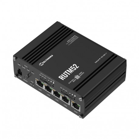 Tööstuslik 5G Ruuter, 2x 5G, 5 x Gigabit, 2.4GHz + 5GHz WLAN, GNSS, RMS, VPN, eSIM