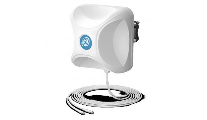 QuPanel 5G/LTE Global MIMO2x2, 5m Antenna directional wide band LTE MIMO 2x2, 600-6000MHz, SMA