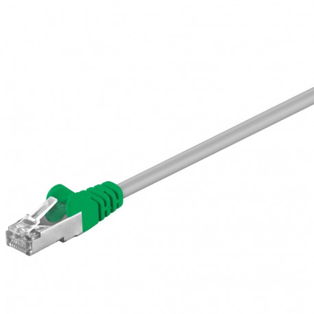 Cat5e Crossover network cable, F/UTP 2xRJ45 plug outer shield: foil screened grey 3m