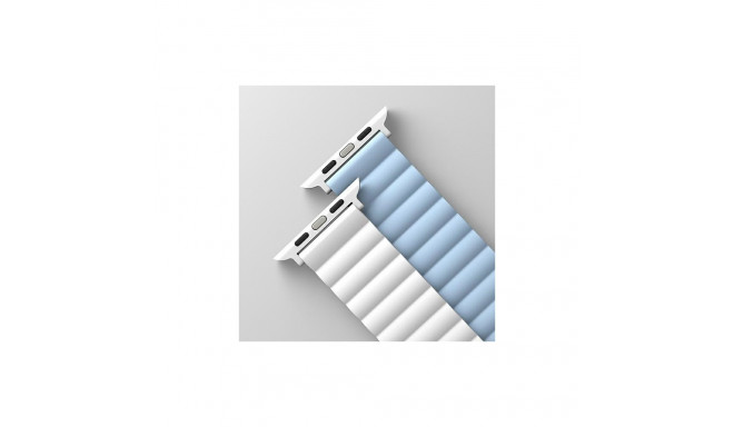 UNIQ Revix Strap Apple Watch Series 1/2/3/4/5/6/7/8/SE/SE2 38/40/41mm Reversible Magnetic white-blue