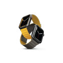 UNIQ Revix Strap Apple Watch Series 1-8/SE/SE2/Ultra 42/44/45/49mm Reversible Magnetic mustard-khaki