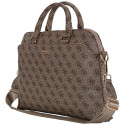 Guess 4G lukuga tasku kolmnurkse logoga 15" pruun kott