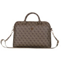 Guess 4G lukuga tasku kolmnurkse logoga 15" pruun kott