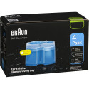 Braun 3-in-1 ShaverCare cleaning cartridges 4-pack