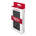 AXAGON EEM2-SBC external Gehause fur M.2 SSDs USB-C 3.2 Gen 2 - schwarz