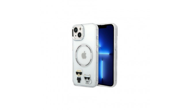 Karl Lagerfeld KLHMP14SHKCT iPhone 14/ 15 / 13 6.1" hardcase transparent Karl & Choupe