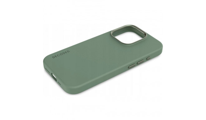 Decoded Protective silicone case Decoded compatible with MagSafe - for iPhone 15 Pro green - Safety 