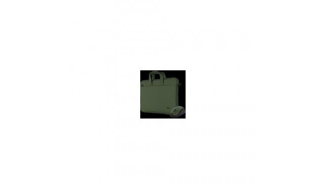 Trust Computer bag + computer mouse Bologna Green 8713439249897