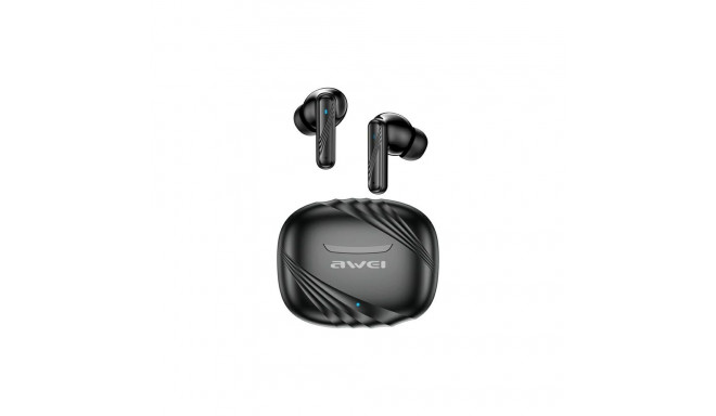 AWEI Bluetooth kõrvaklapid 5.3 TA6 ANC+ dokk must